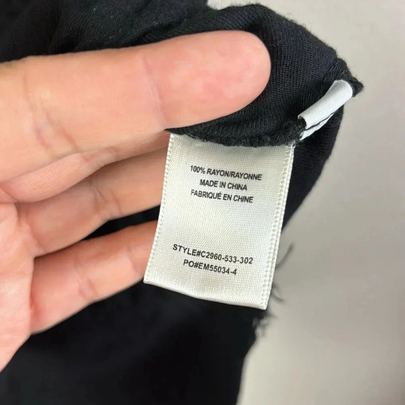 🎈4 LISTINGS FOR $20 Cloth & Stone Short Sleeve Black Shirt size small - Picture 4 of 8